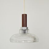Suspension en verre du milieu du siècle années 1960