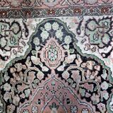 Handmade vintage Persian Tabriz silk rug 78cm x 133cm 1950s - 1С1150