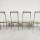 Metal and lucite dining chairs by Belgochrom, 1970s