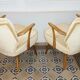 Set of 3 chairs 50s 60s cocktails champagne beige
