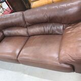 Roche bobois leather sofa