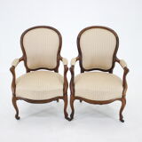 Pair of original danish rococo chairs 1900s