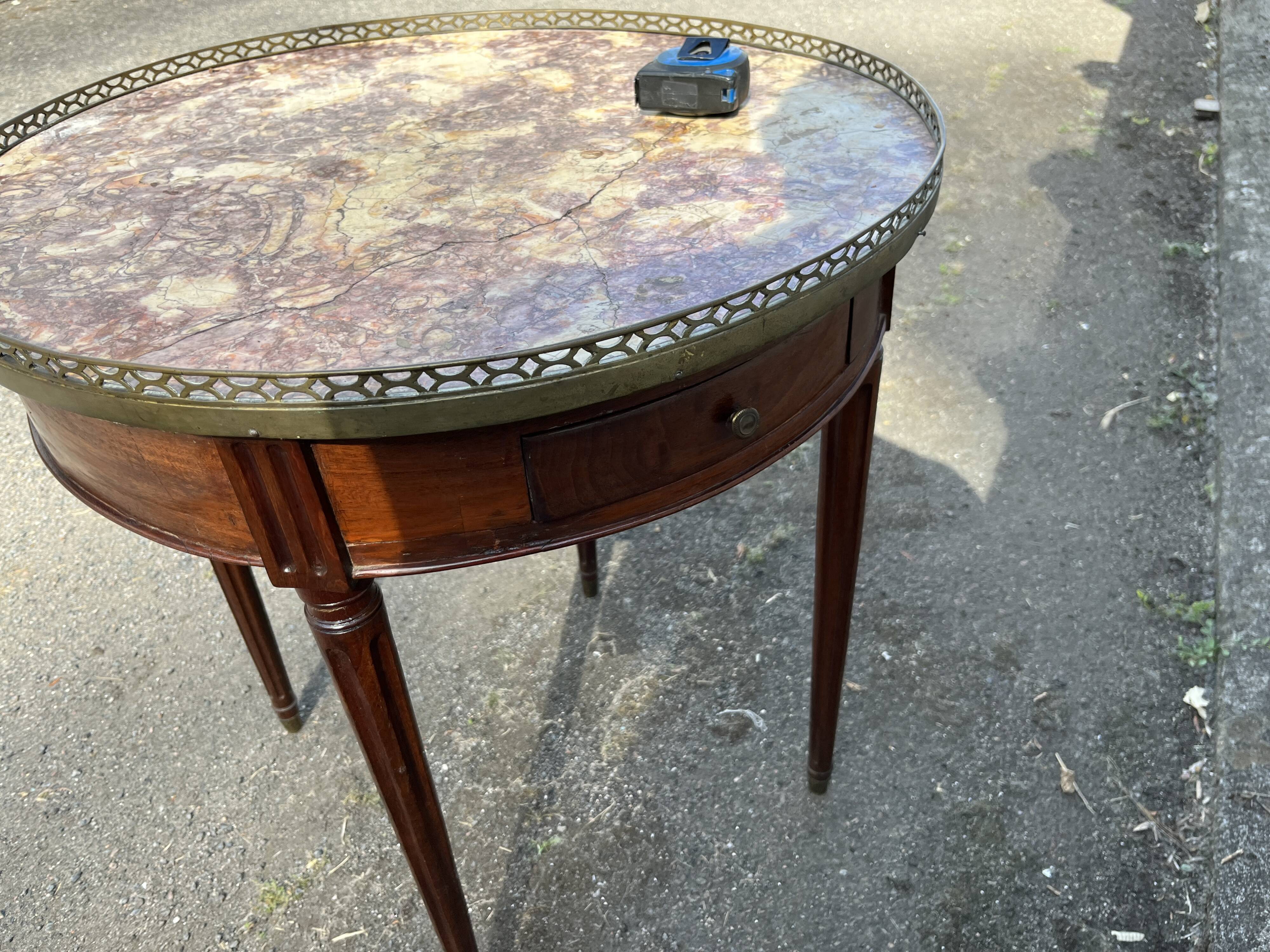Table Bouillotte de style Louis XVI