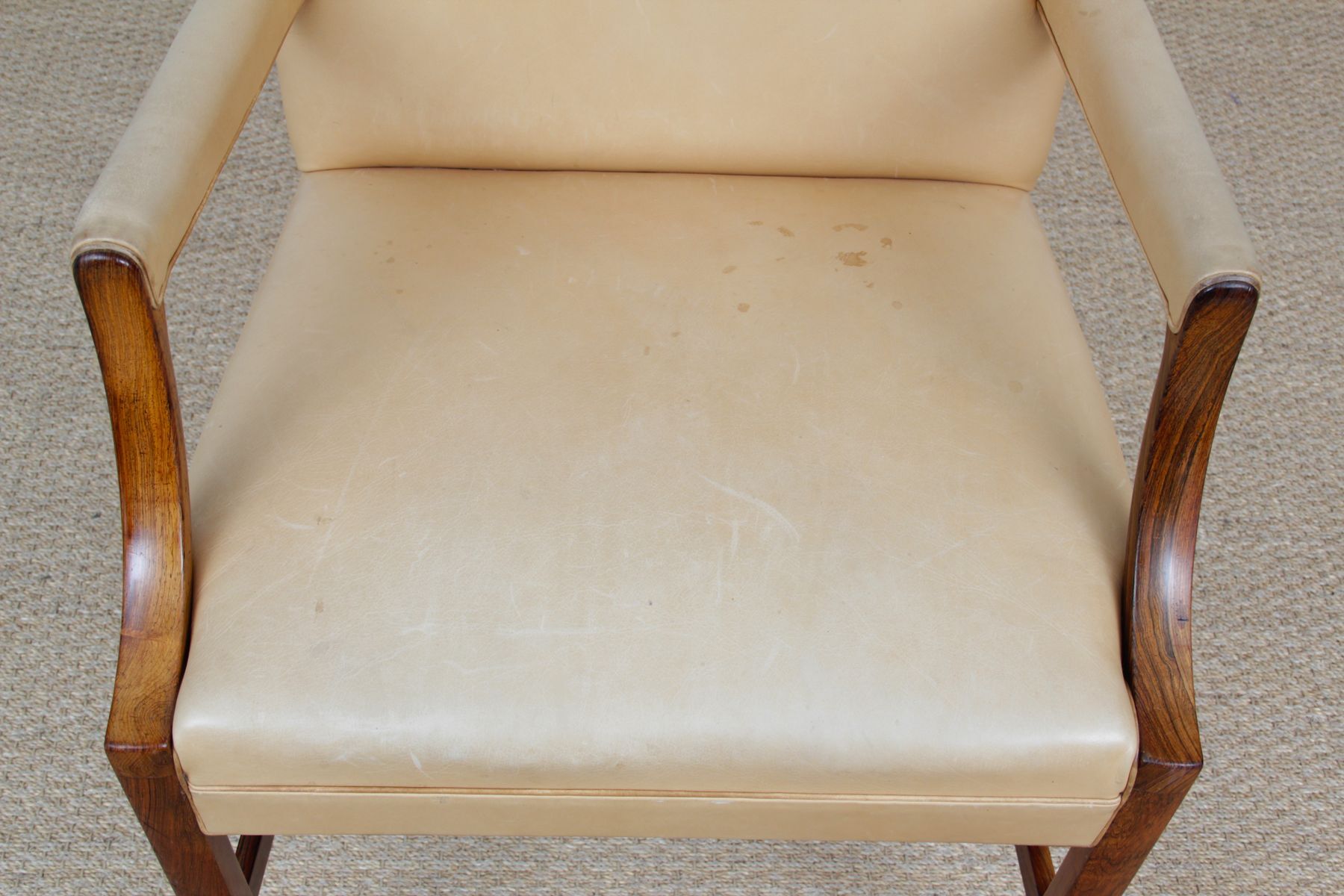 Fauteuil  par Ole Wanscher pour A.J. Iversen Iversen