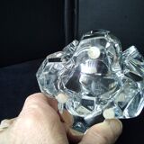 Daum asymmetrical crystal candle holder