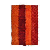 Red & orange tones vintage rug, 163x240 cm