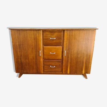 Buffet bahut vintage 1960 pied compas