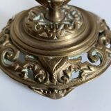 "Cave rat" brass candlestick