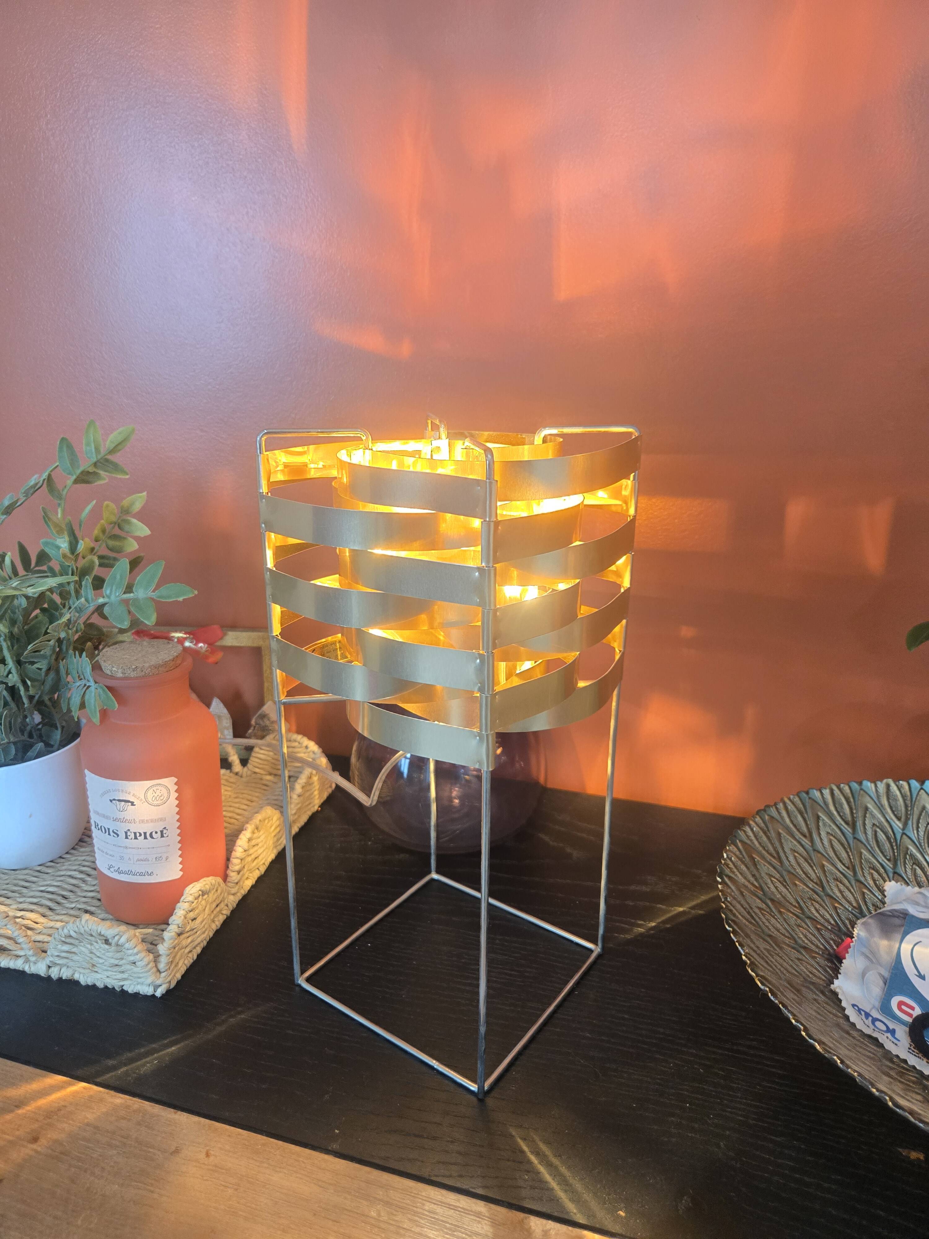 Pair of lamps max sauzé – ekilux – vintage design metal brass