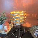 Pair of lamps max sauzé – ekilux – vintage design metal brass