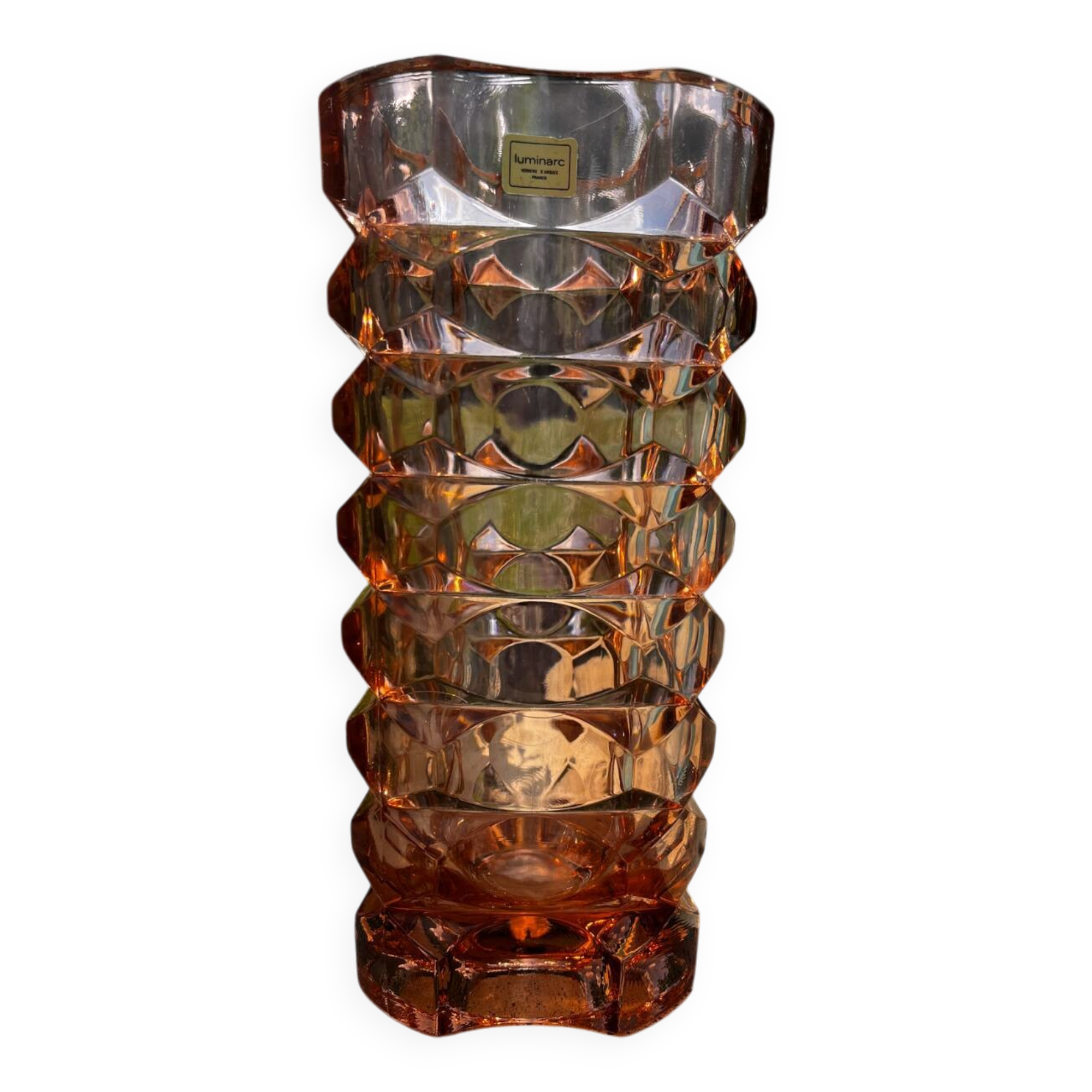Rosaline Luminarc Glass Vase – 1970s – Verrerie d'Arques