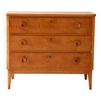 Commode scandinave en chêne, années 1950