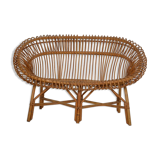 Vintage rattan sofa