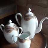 Complete coffee service in Limoges porcelain