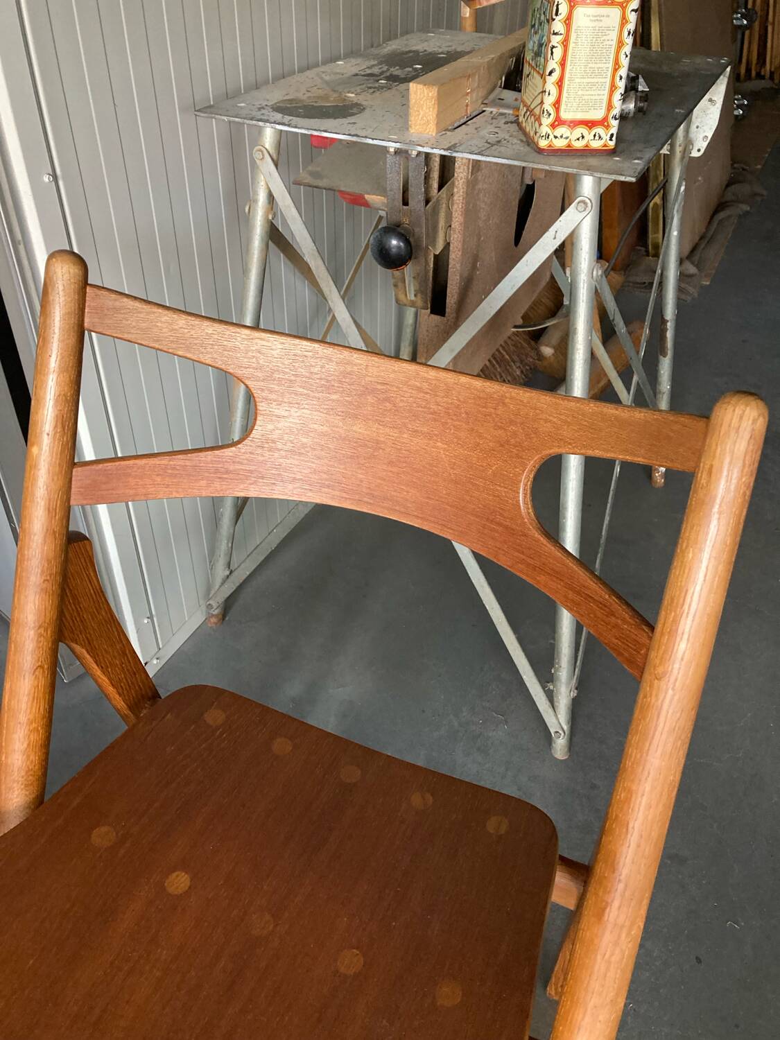 Chaises CH29 Sawbuck par Hans Wegner pour Carl Hansen & Son. Lot de 4
