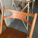 Chaises CH29 Sawbuck par Hans Wegner pour Carl Hansen & Son. Lot de 4