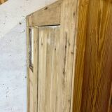 Art Nouveau wardrobe in pine with ceramic tiles, early 20th century.