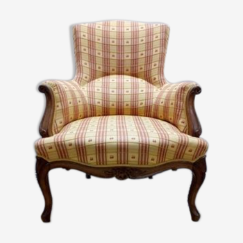 Fauteuil bergère style Louis XV