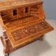 Dutch style desk with floral inlays