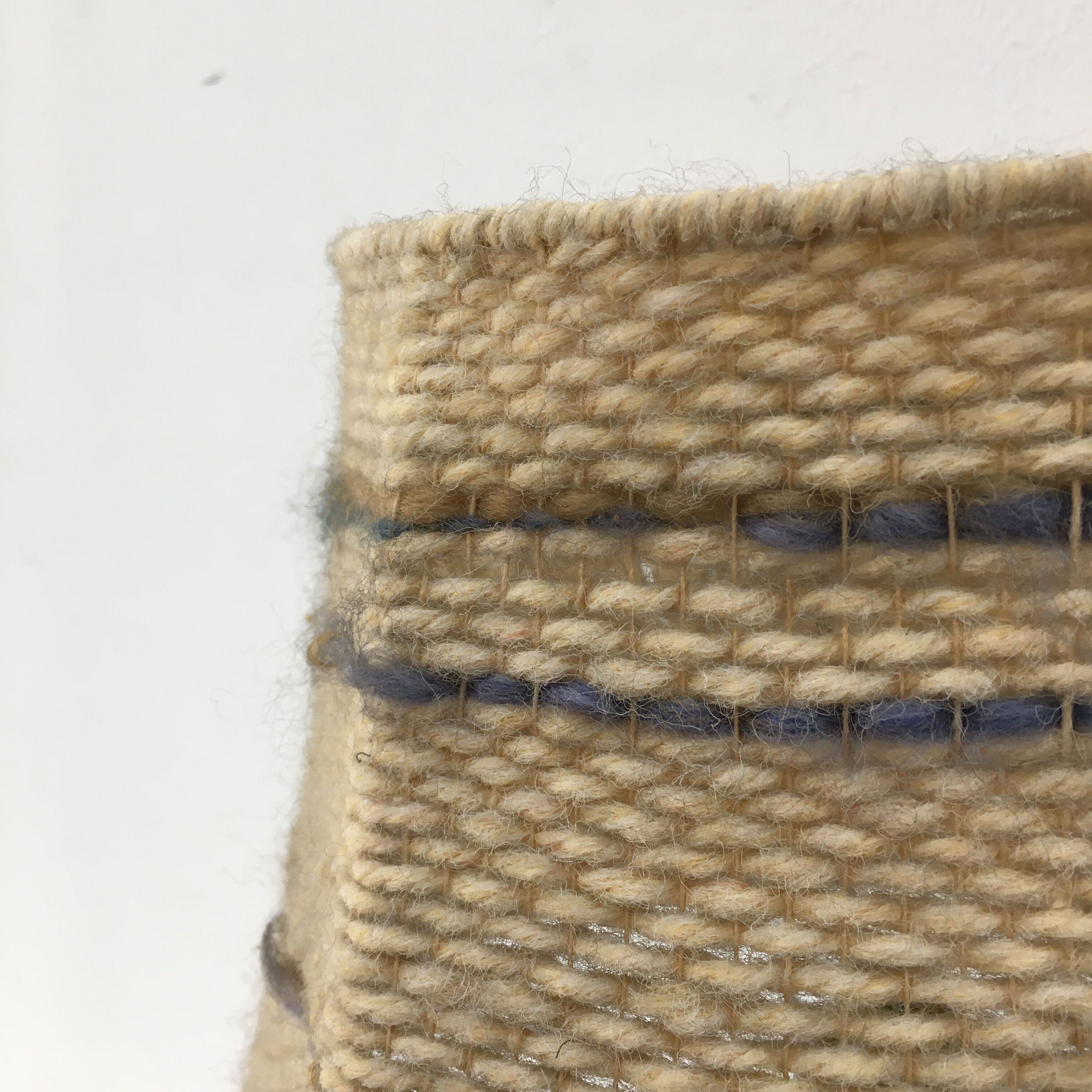 Art Deco table lamp in blue Clichy glass