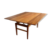 Midcentury Swedish Adjustable Teak Coffee/Dining Table Emmaboda, 1957