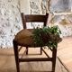 Old wooden country chair.