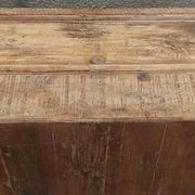 Glass sideboard in antique wood
