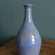 Vase bouteille signé en grès émaillée, céramique artisanale