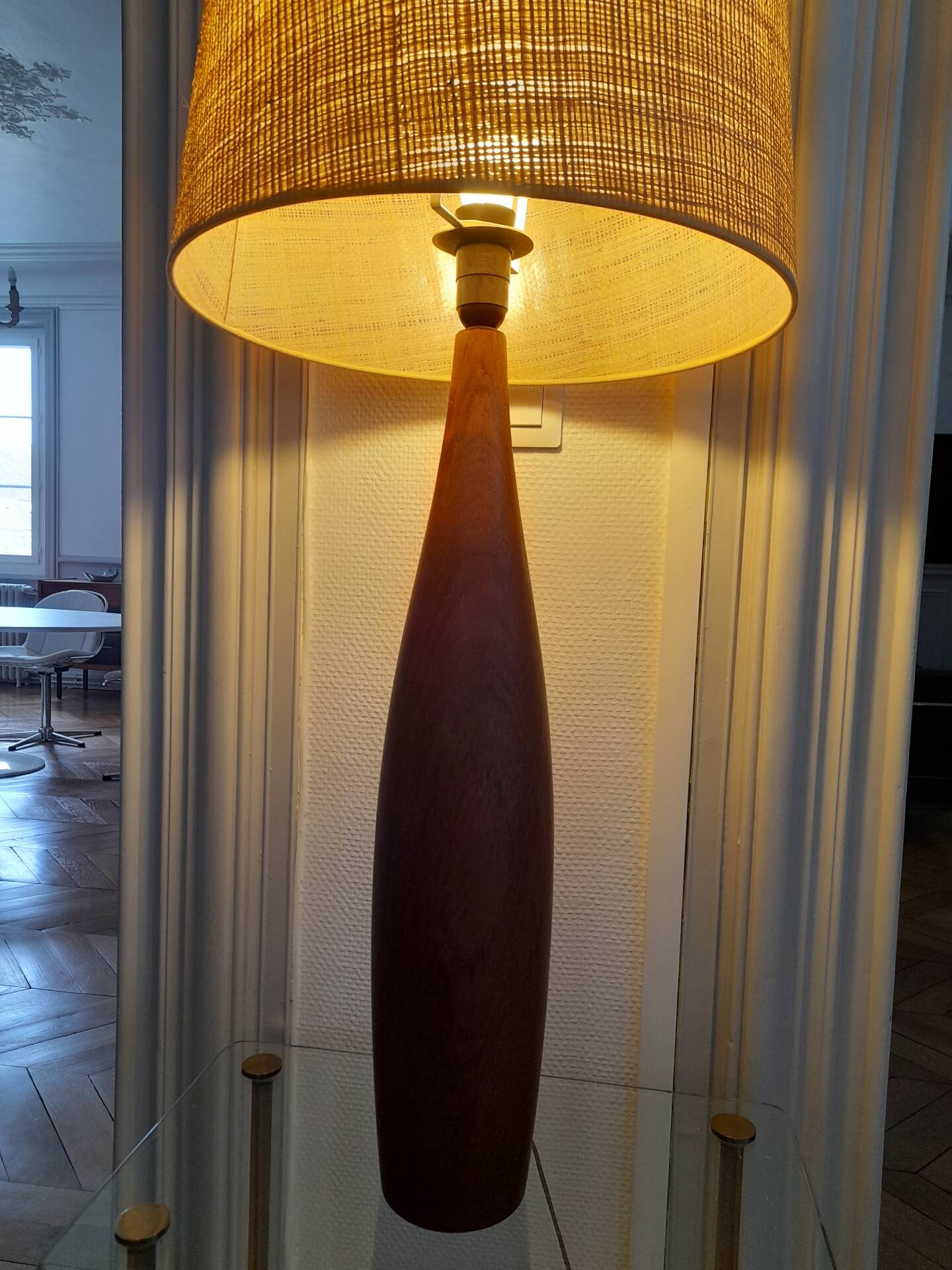 Grande lampe Danoise moderniste signée ESA vintage