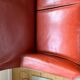 Cognac CAB Cassina 2-seater leather sofa