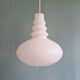 Trio of Space Age opaline pendant lights, Peill & Putzler, 1970
