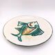 Decorative ceramic plate signed Picault, Vallauris