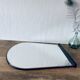 Black and gold art deco mirror - 81x69cm