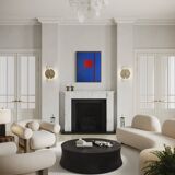 Contemporary abstract "That Red" 100x80cm