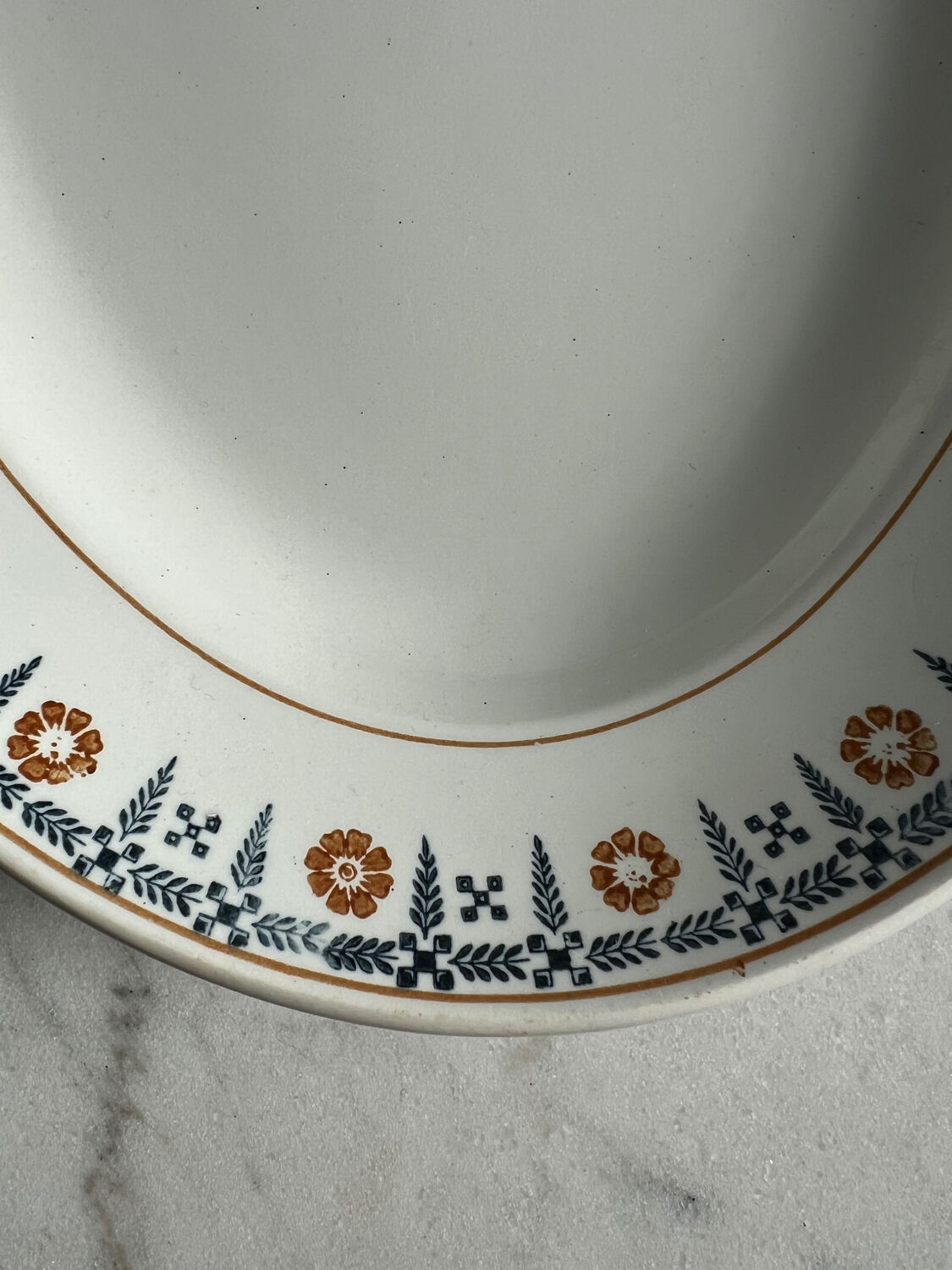 Large oval presentation platter St Amand