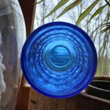 6 verres anciens bleu cobalt