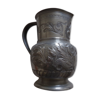 Tin pitcher