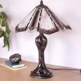 Tiffany style lamp, stained glass, art nouveau