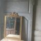 Miroir doré de style Napoleon III 70x46cm