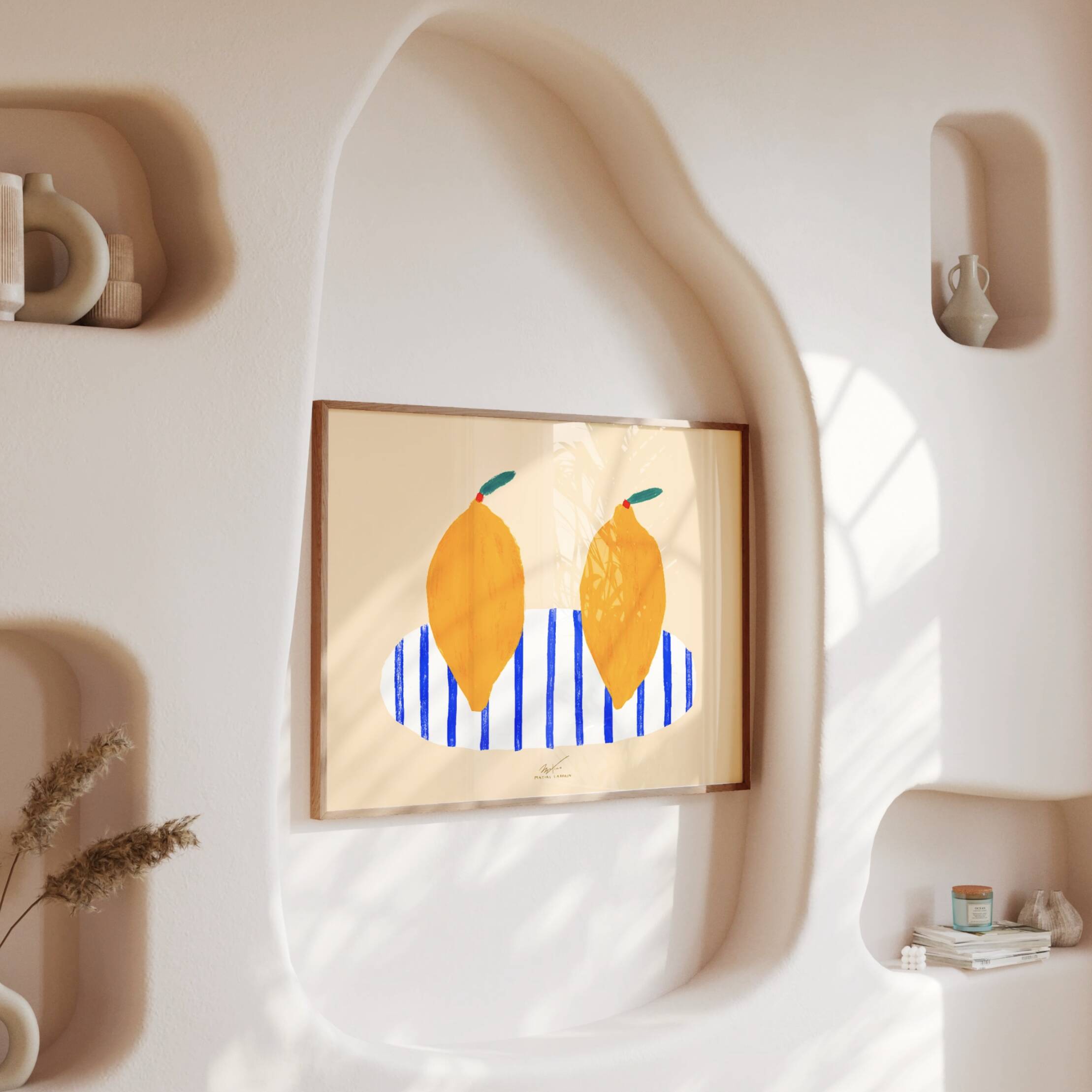 Twin lemons - Wall poster 40x30cm