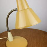 Adjustable Desk Lamp in Blue and Sand Painted Metal and Chrome-Plated Spiral Arm, 1970s, Set of 2