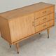 Petit Buffet / Commode style scandinave vintage en bois France 1970