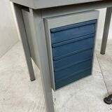 Bureau industriel en métal et linoléum de Gispen 1950s