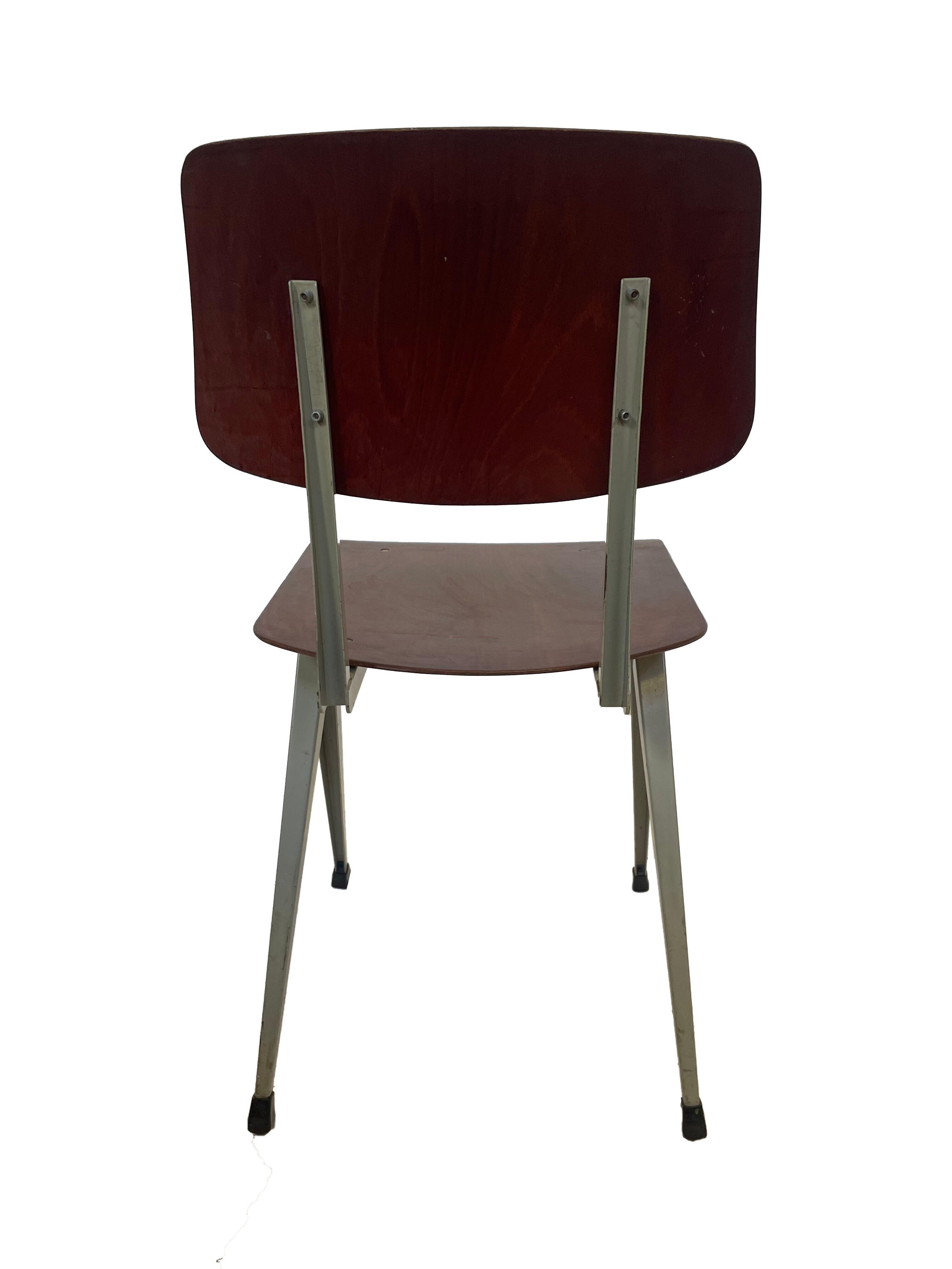Industrial chair Galvanitas S16 Pagholz Netherlands 60's Design