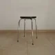 Tabouret rond vintage en formica années 70