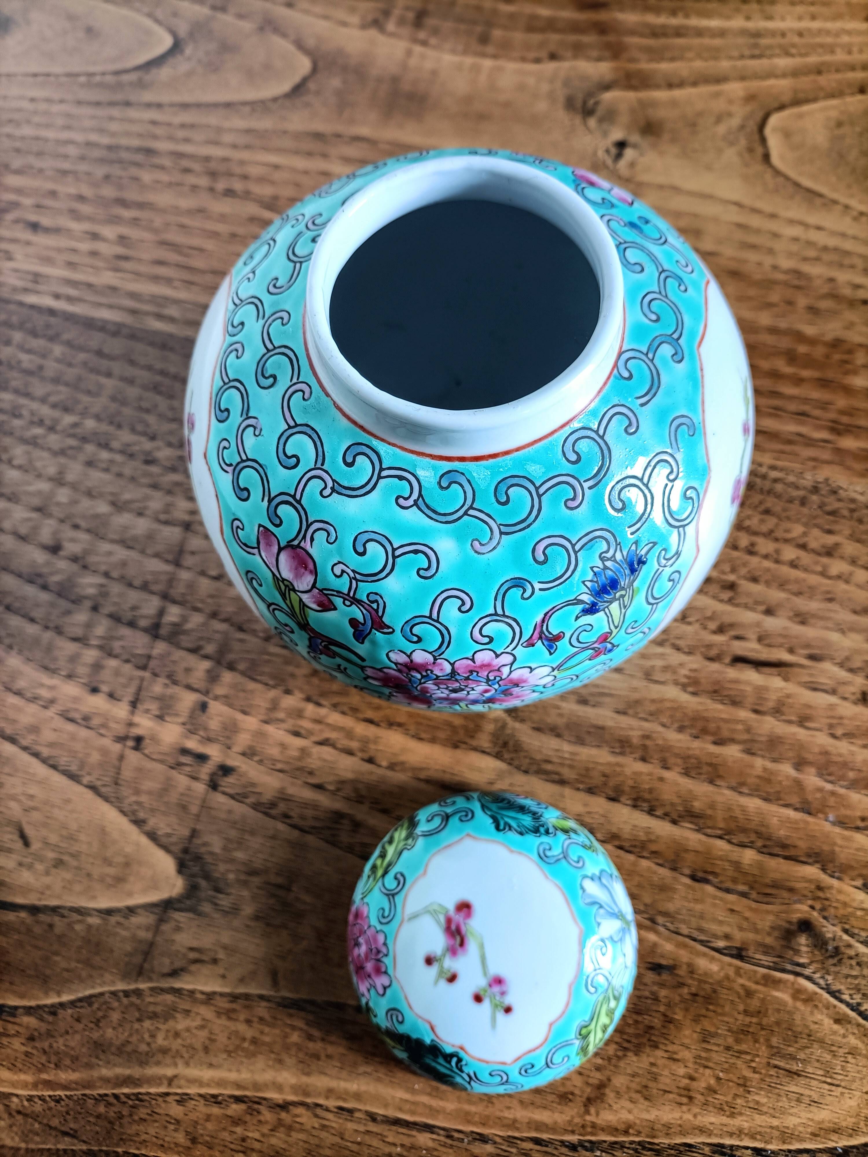 Chinese Jingdezhen tea or ginger pot