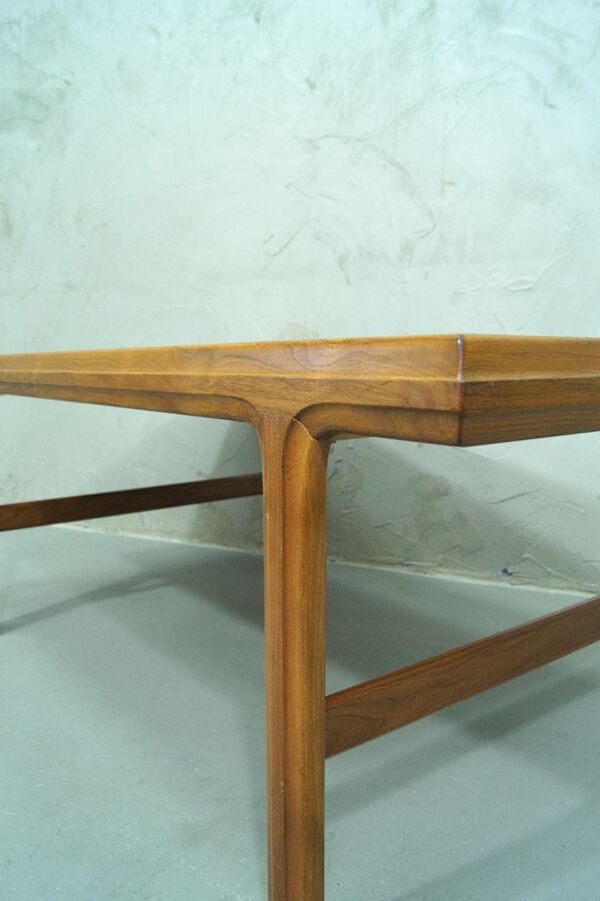 Table basse scandinave en teck du milieu du siècle années 1960