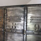 Industrial metal cloakroom 3 doors rounded corners