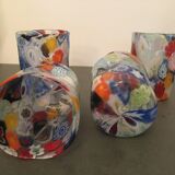 Set of 4 "Goto" water glasses from Murrisa in Murano glass, Italy