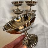 Set of 8 stainless steel ice cream cups